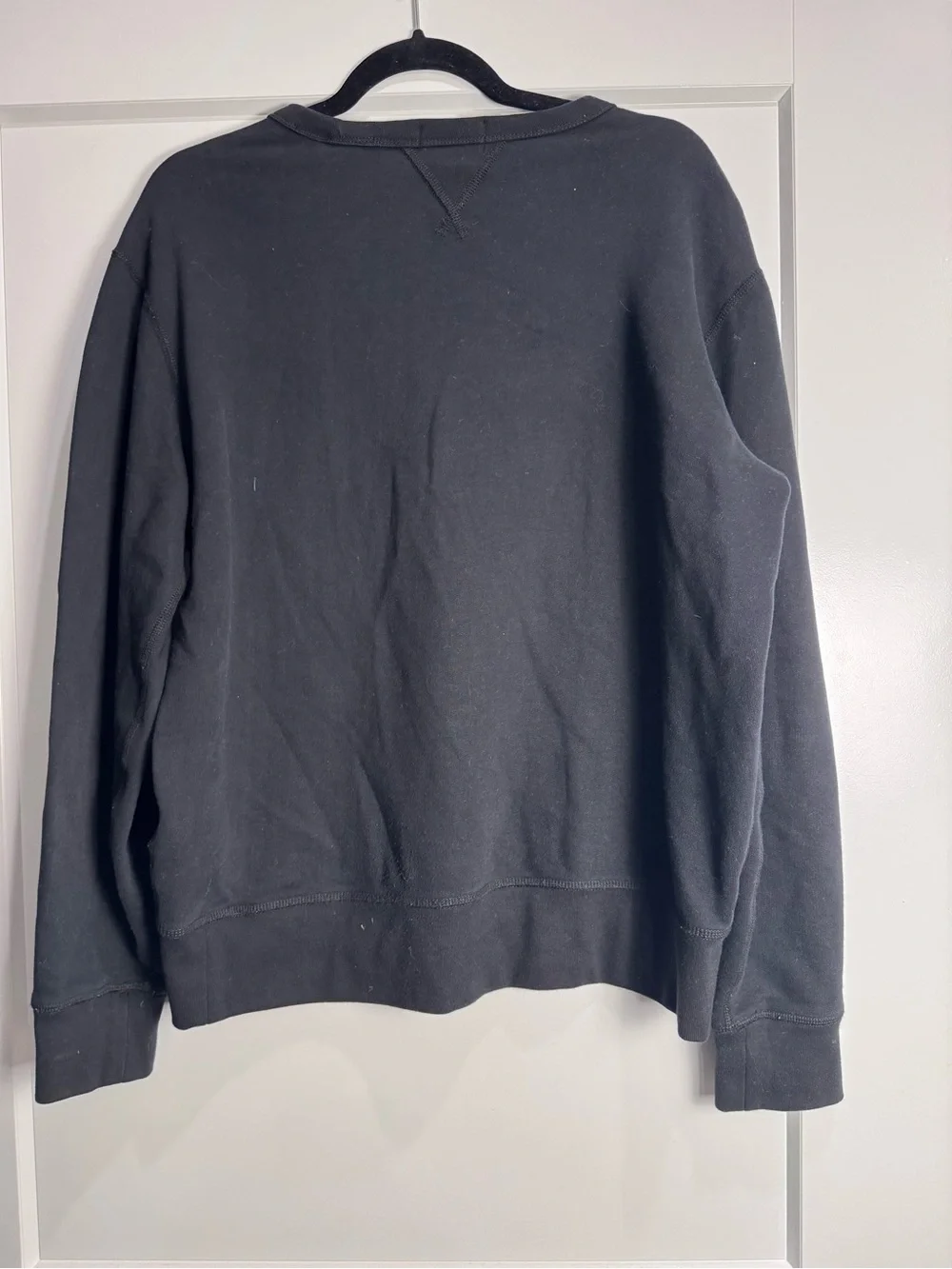 Polo Ralph Lauren Black Crewneck Sweatshirt Red Pony